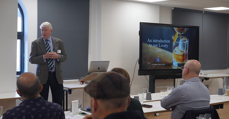 Martin Riley - Gin Guild Board member presenting at the Business of Spirits Course