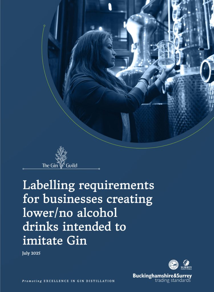 Labelling requirements for businesses creating lower/no alcohol drinks intended to imitate Gin July 2025