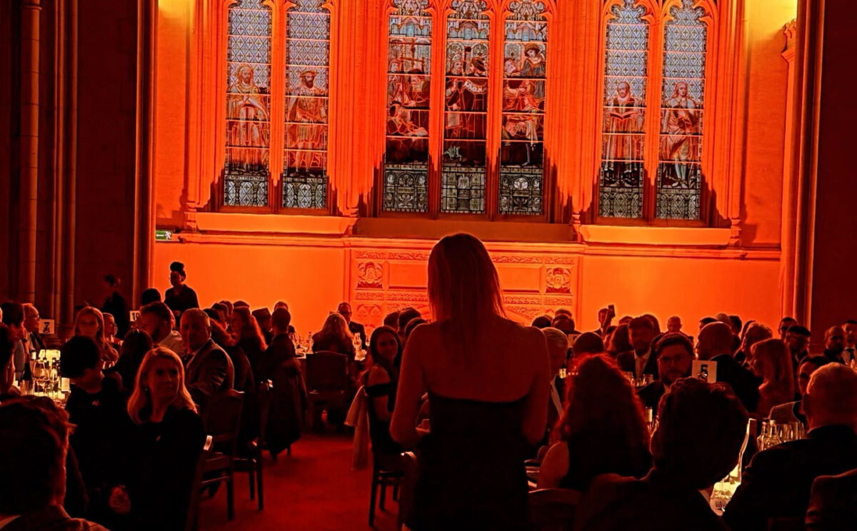 Dr Anne Brock leads a toast to the enduring strength of the Gin sector at the Gin Industry annual dinner in London April 2026