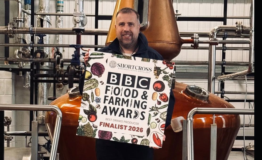 David Boyd-Armstrong and Shortcross Gin are finalists in the BBCs Food & Farming Awards 2026