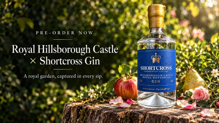 Shortcross Gin's new collaboration with Hillsborough Castle in Northern Ireland to create a new gin